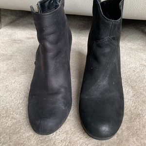 Black ankle boots